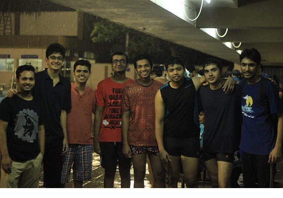 Hostel 7 secured 2nd position in swimming GC